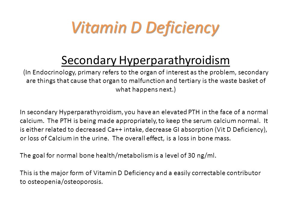 Vitamin d and nutritional rickets